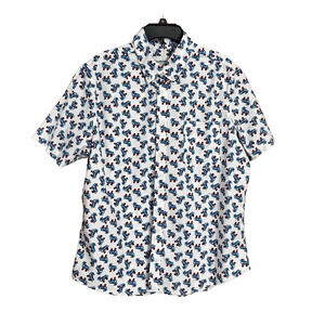 ROLLER SKATES SHIRT Mens XL Slim Cotton Button Down Goodfellow & Co